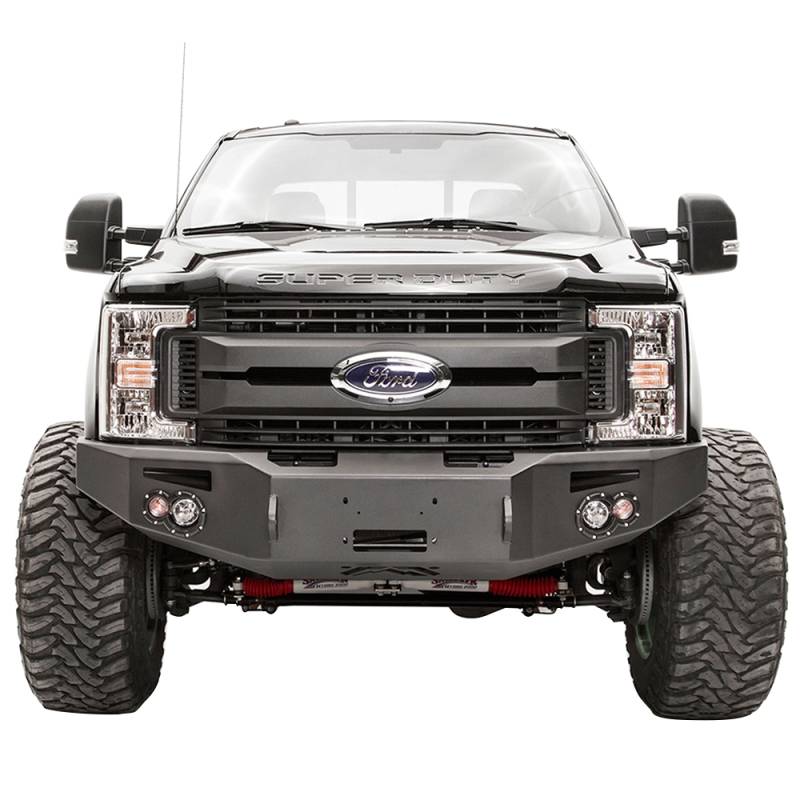 Fab Fours - Fab Fours FS17-A4151-1 Winch Front Bumper with Sensor Holes for Ford F250/F350 2017-2021