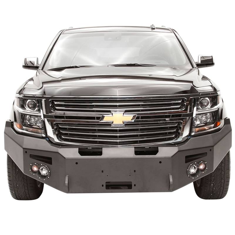 Fab Fours - Fab Fours CS15-F3551-1 Winch Front Bumper with Sensor Holes for Chevy Suburban 2015-2019