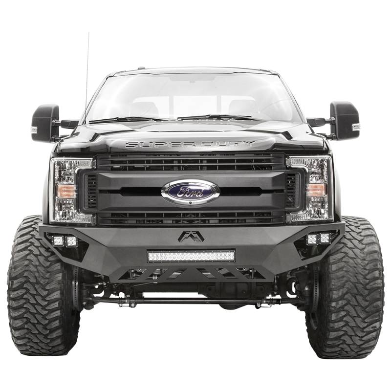 Fab Fours - Fab Fours FS11-V2651-1 Vengeance Front Bumper with Sensor Holes for Ford F450/F550 2011-2016