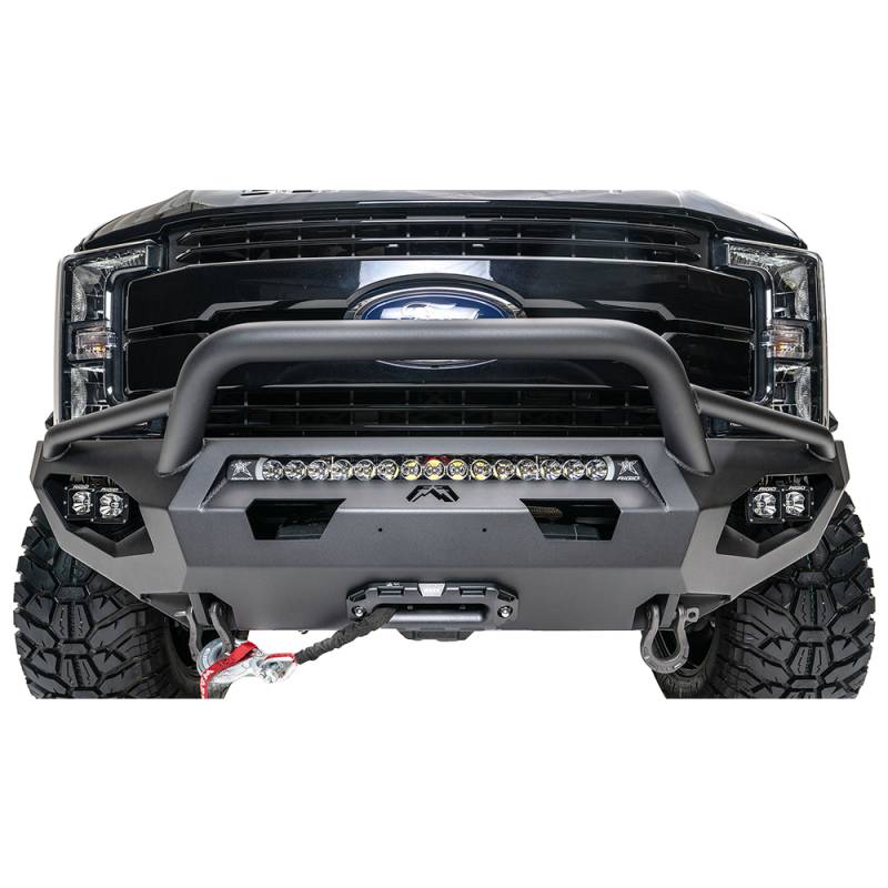 Fab Fours - Fab Fours FS17-X4152-1 Matrix Front Bumper with Pre-Runner Guard for Ford F250/F350 2017-2021