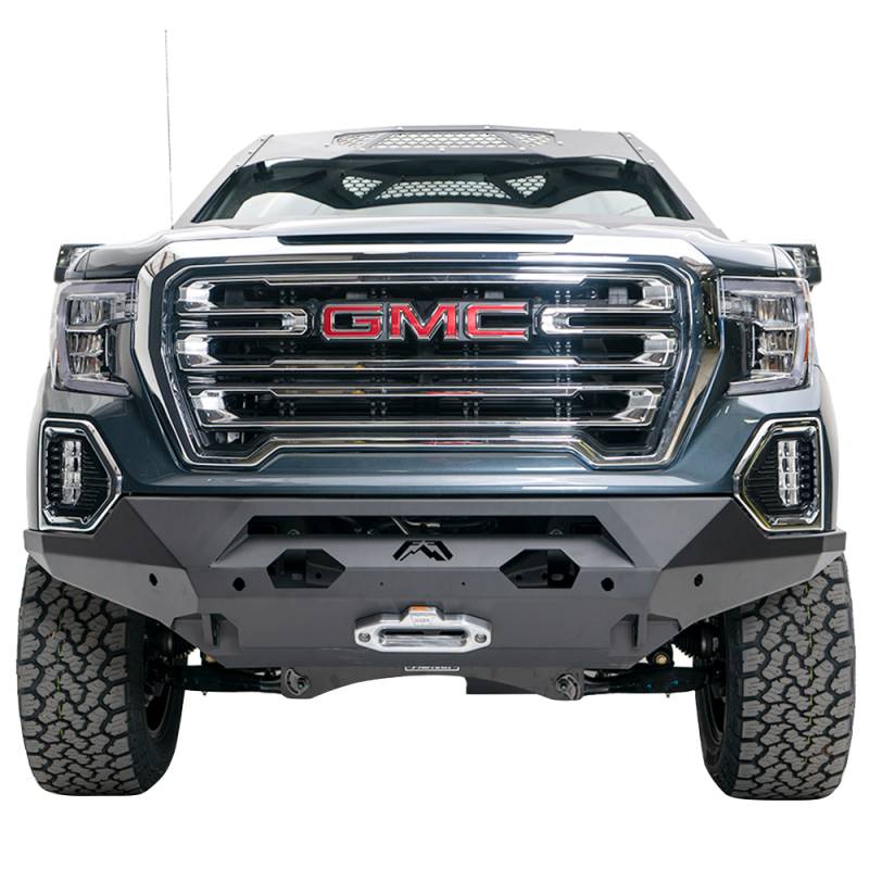 Fab Fours - Fab Fours GS19-X3951-1 Matrix Front Bumper with Sensor Holes for GMC Sierra 1500 2019-2020