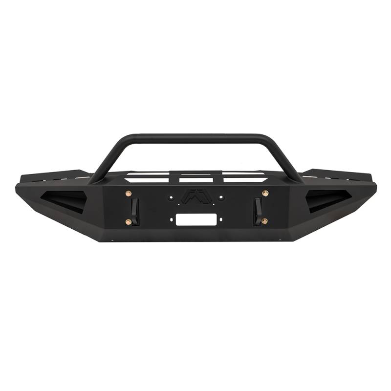 Fab Fours - Fab Fours TT07-RS1862-1 Red Steel Front Bumper with Pre-Runner Guard for Toyota Tundra 2007-2013