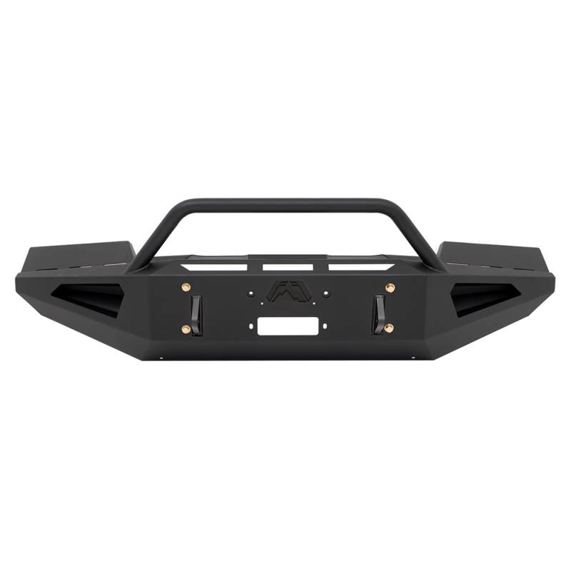 Fab Fours - Fab Fours GM11-RS2862-1 Red Steel Front Bumper with Pre-Runner Guard for GMC Sierra 2500 HD/3500 HD 2011-2014