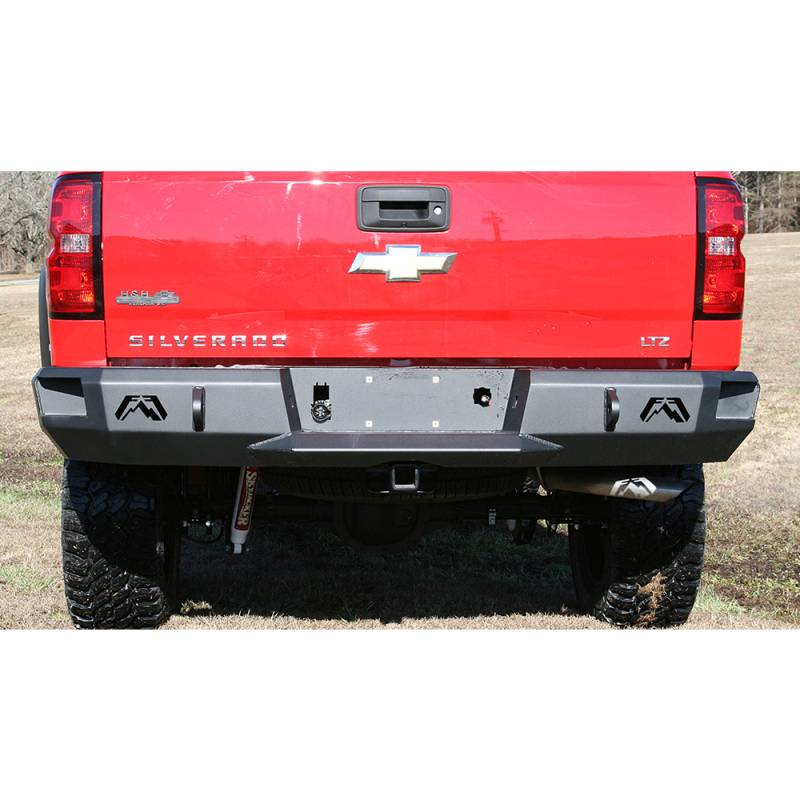Fab Fours - Fab Fours CS14-W3150-1 Premium Rear Bumper for Chevy Silverado 1500 2014-2018
