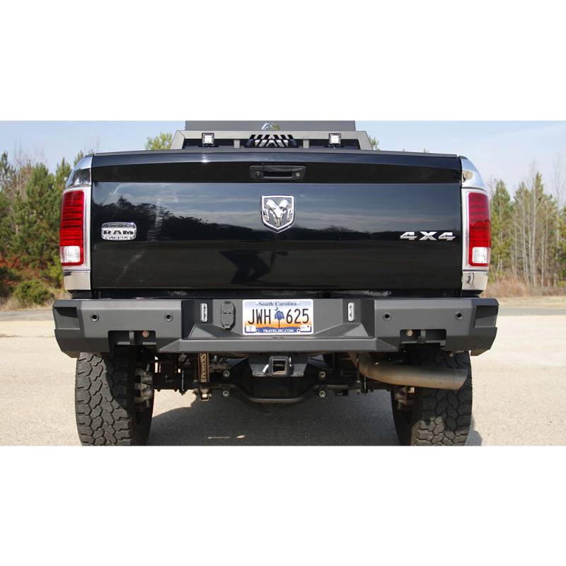 Fab Fours - Fab Fours DR09-W2952-1 Premium Rear Bumper with Sensor Holes for Dodge Ram 1500 2009-2018