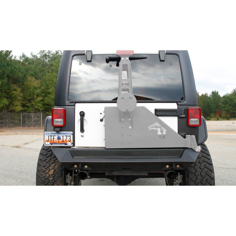 Fab Fours - Fab Fours JK07-Y1251-1 Premium Rear Bumper for Jeep Wrangler JK 2007-2018