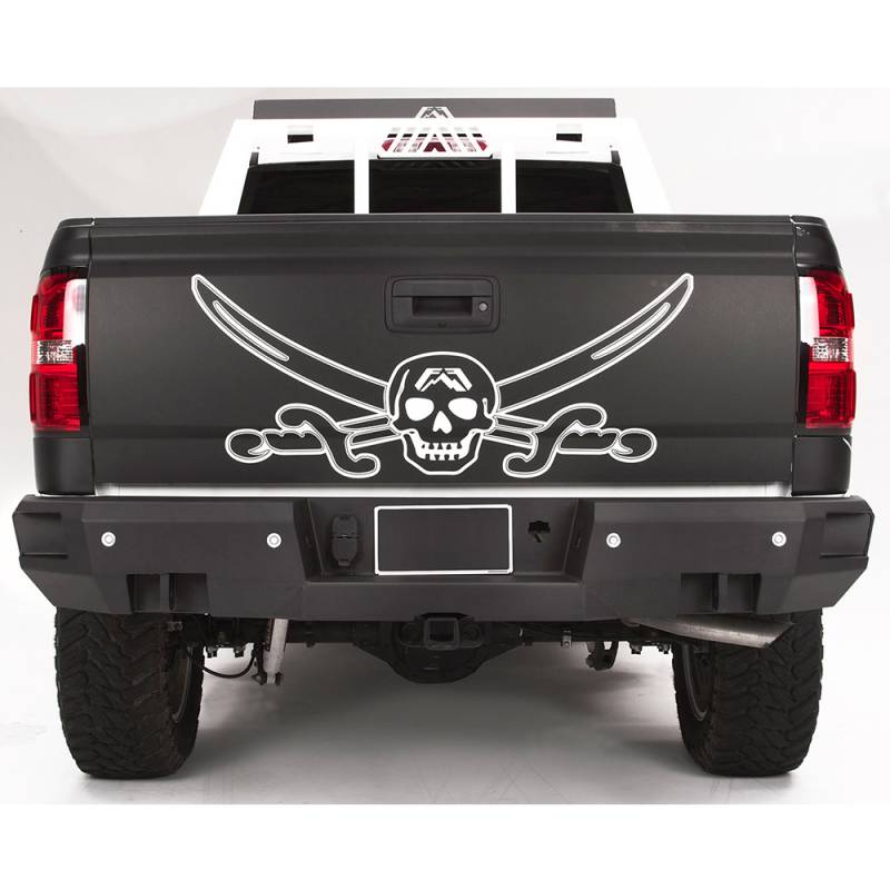 Fab Fours - Fab Fours CS14-W3151-1 Premium Rear Bumper with Sensor Holes for GMC Sierra 1500 2014-2018
