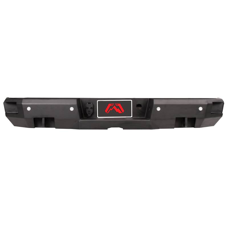 Fab Fours - Fab Fours NT16-W3751-1 Premium Rear Bumper with Sensor Holes for Nissan Titan XD 2016-2019