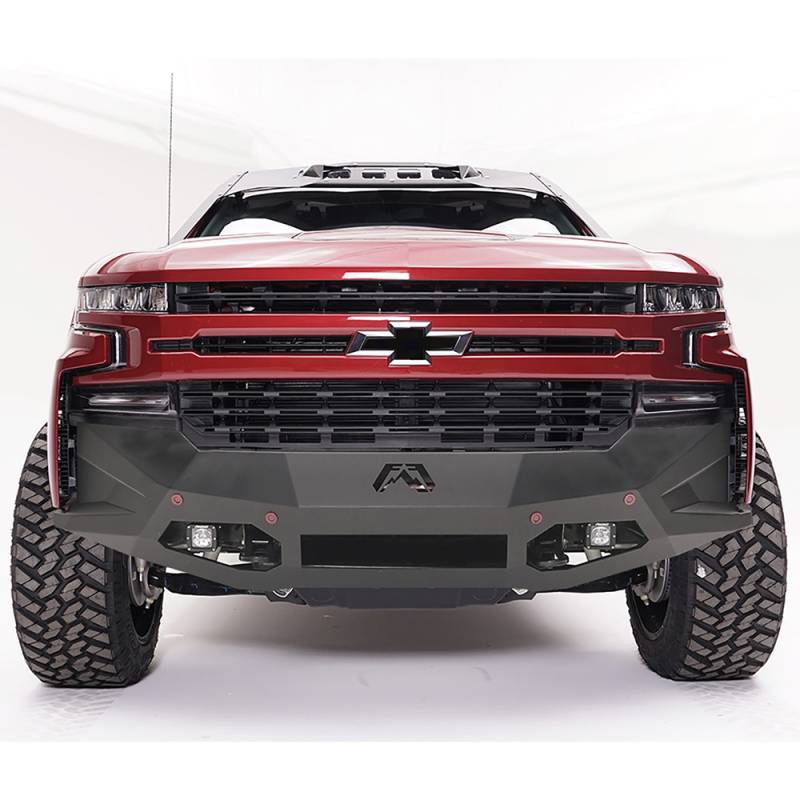 Fab Fours - Fab Fours CS19-D4051-1 Vengeance Front Bumper with Sensor Holes for Chevy Silverado 1500 2019-2020