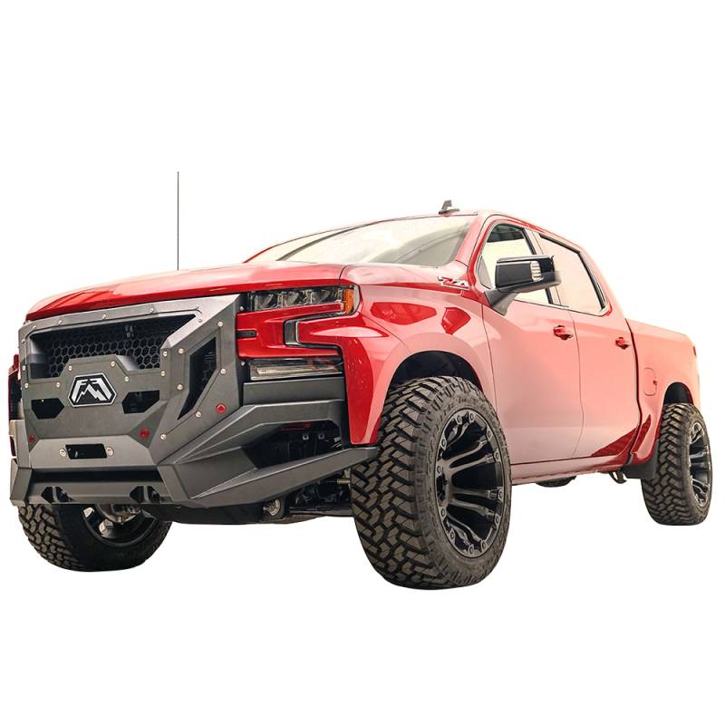 Fab Fours - Fab Fours GR4000-1 Grumper Front Bumper for Chevy Silverado 1500 2019-2020