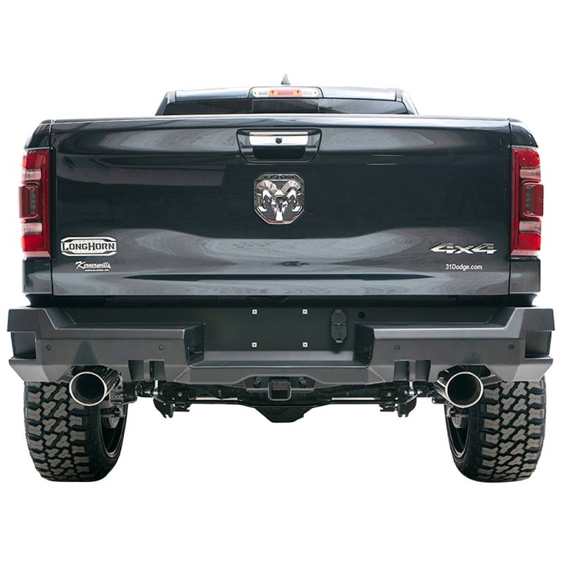 Fab Fours - Fab Fours DR19-W4251-1 Premium Rear Bumper with Sensor Holes for Dodge Ram 1500 2019-2020 New Body Style