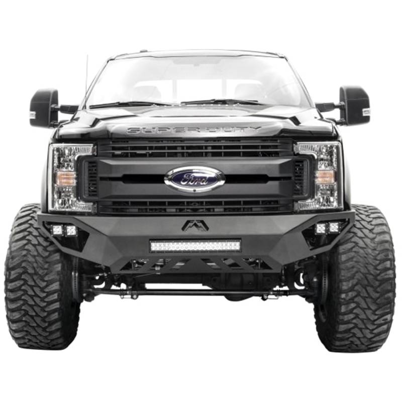Fab Fours - Fab Fours DR16-V4061-1 Open Fender Front Bumper with Sensor Holes for Dodge Ram 2500/3500/4500/5500 2016-2018