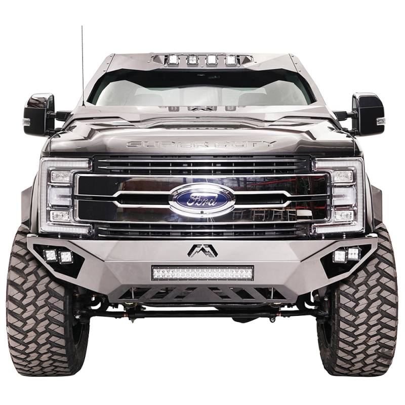 Fab Fours - Fab Fours FS17-V4161-1 Open Fender Front Bumper for Ford F250/F350 2017-2020
