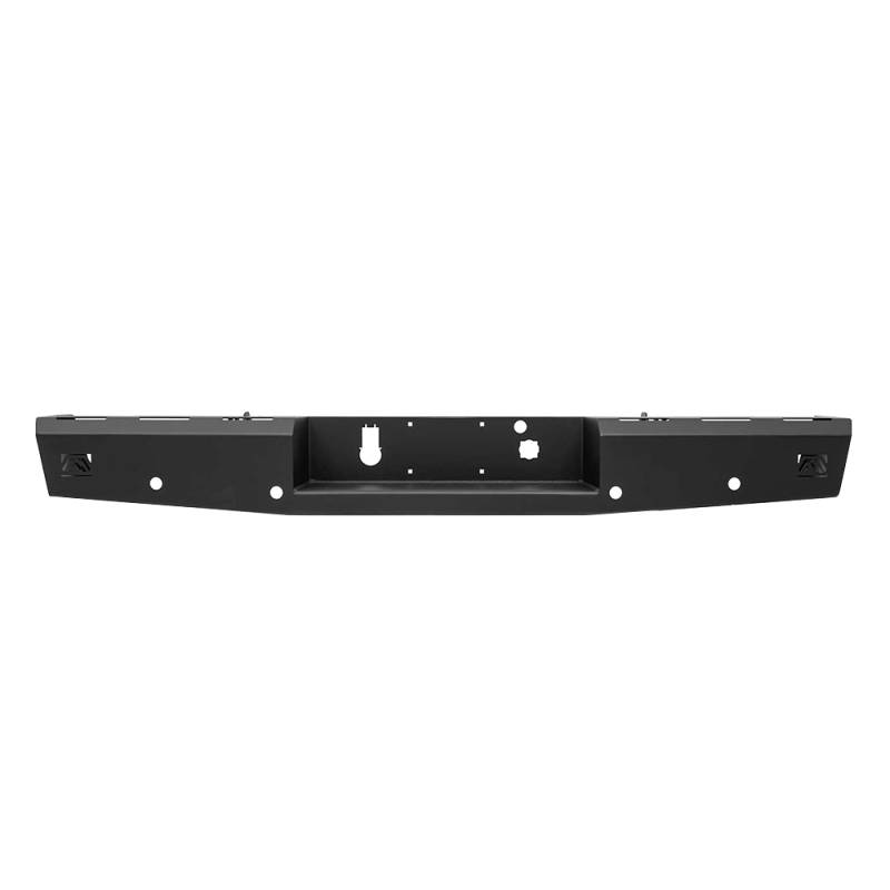 Fab Fours - Fab Fours CH15-RT3050-1 Red Steel Rear Bumper for Chevy Silverado 2500/3500 2015-2019