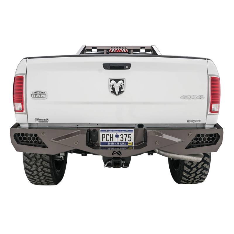 Fab Fours - Fab Fours DR09-E2951-1 Vengeance Rear Bumper with Sensor Holes for Dodge Ram 2500/3500 2010-2018