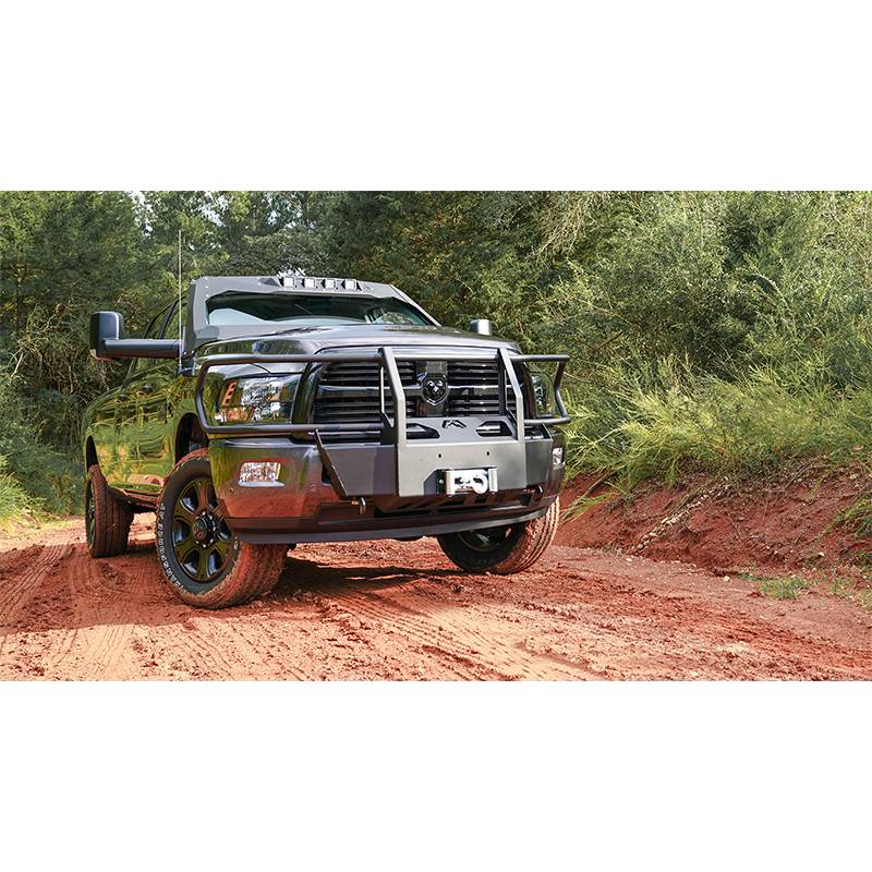 Fab Fours - Fab Fours DR10-N2970-1 Winch Mount with Full Guard for Dodge Ram 2500/3500/4500/5500 2010-2018