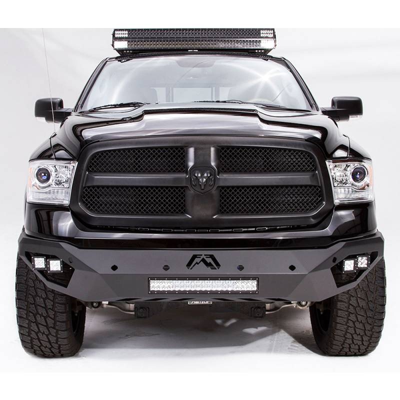 Fab Fours - Fab Fours DR13-D2951-1 Vengeance Front Bumper with Sensor Holes for Dodge Ram 1500 2013-2018