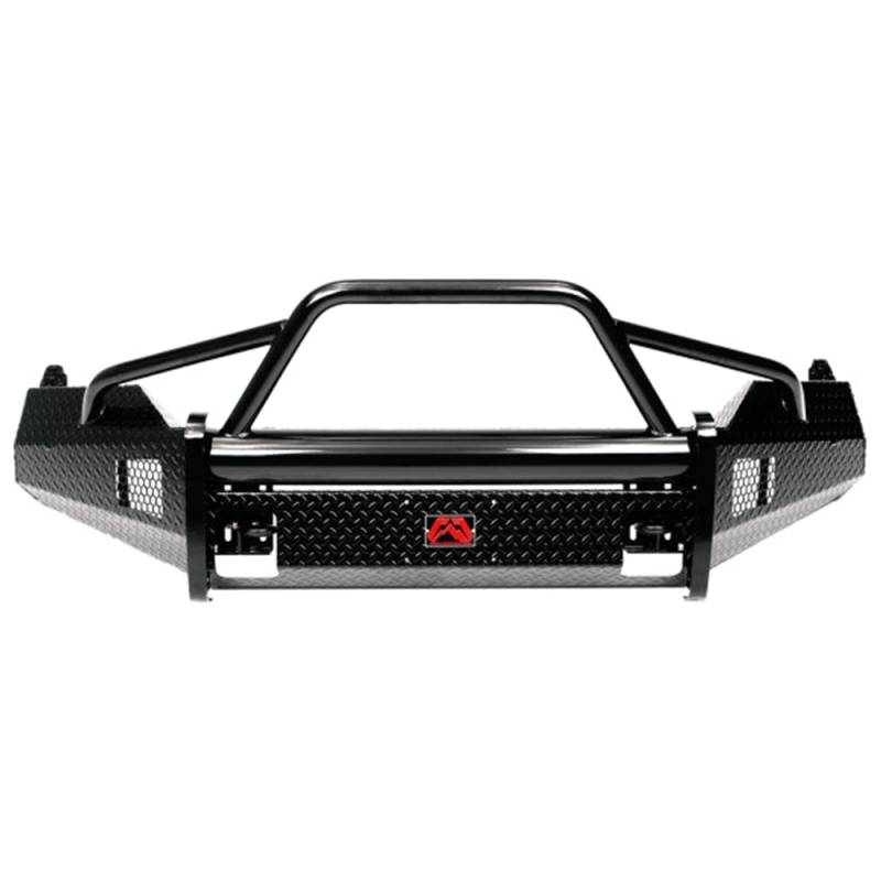 Fab Fours - Fab Fours DR13-K2962-1 Black Steel Front Bumper with Pre-Runner Guard for Dodge Ram 1500 2013-2018