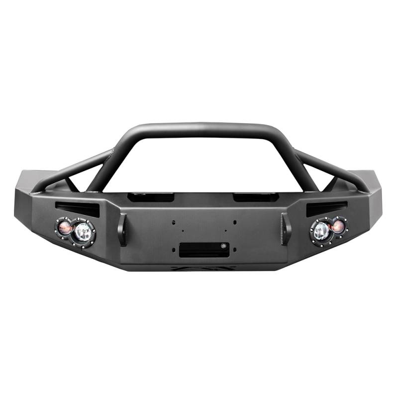 Fab Fours - Fab Fours FF09-H1952-1 Winch Front Bumper with Pre-Runner Guard for Ford F150 2009-2014