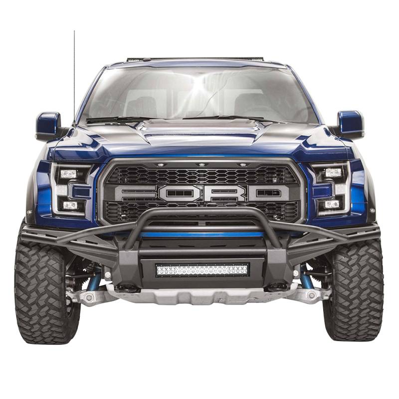 Fab Fours - Fab Fours FF17-D4372-1 Aero Front Bumper with Pre-Runner Guard for Ford Raptor 2017-2020