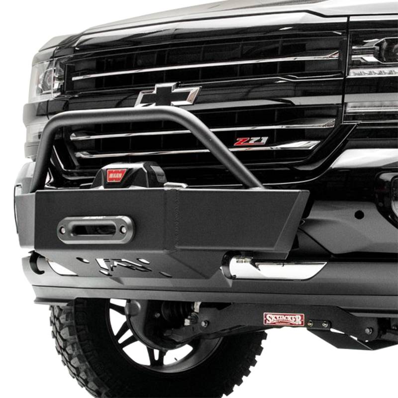 Fab Fours - Fab Fours GM16-N3350-1 Winch Mount with Pre-Runner Guard for Chevy Silverado/GMC Sierra 1500 2016-2018
