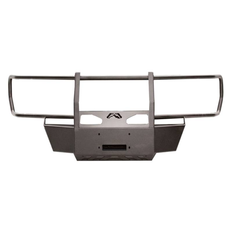 Fab Fours - Fab Fours GM16-N3370-1 Winch Mount with Grille Guard for Chevy Silverado/GMC Sierra 1500 2016-2018