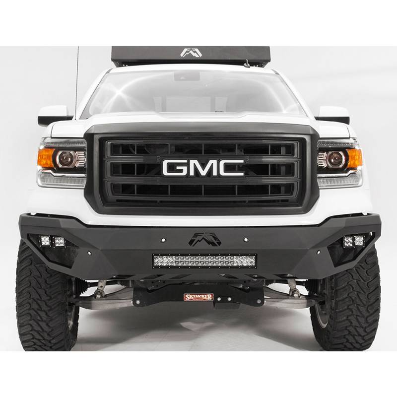 Fab Fours - Fab Fours GS14-D3151-1 Vengeance Front Bumper with Sensor Holes for GMC Sierra 1500 2014-2015
