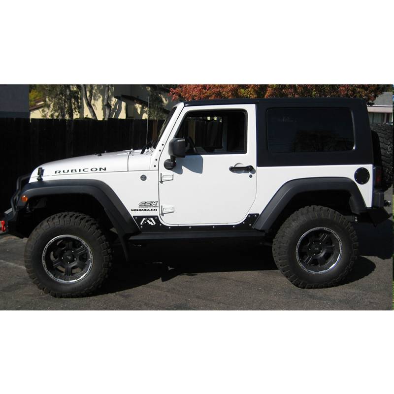 Fab Fours - Fab Fours JK07-G1350-1 2 Door Unlimited Rock Sliders for Jeep Wrangler JK 2007-2018