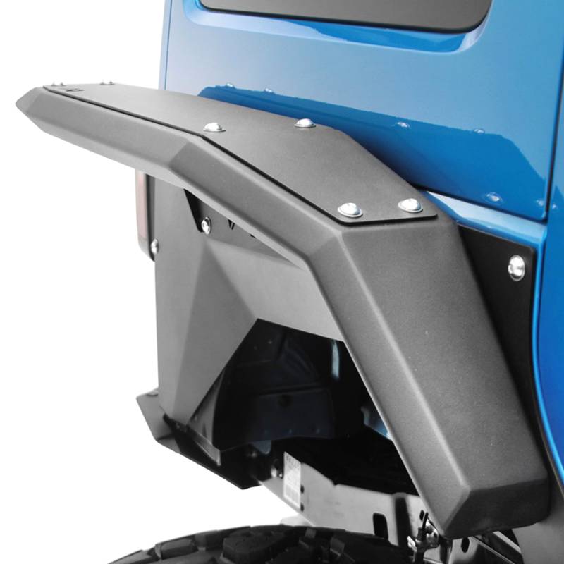 Fab Fours - Fab Fours JK1007-1 Full Width Rear Fender Flare for Jeep Wrangler JK 2007-2018