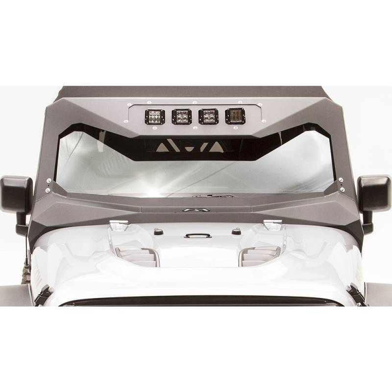 Fab Fours - Fab Fours JK3021-1 ViCowl 4" Light Insert for Jeep Wrangler JK 2007-2018