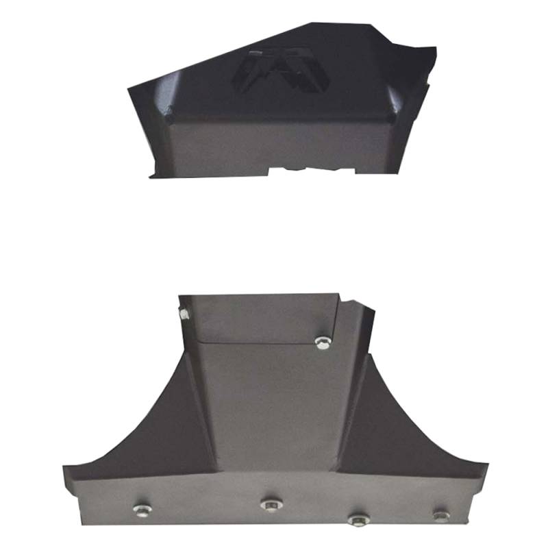 Fab Fours - Fab Fours JK3032-1 Transmission and Oil Pan Skid Plate for Jeep Wrangler JK 2007-2018