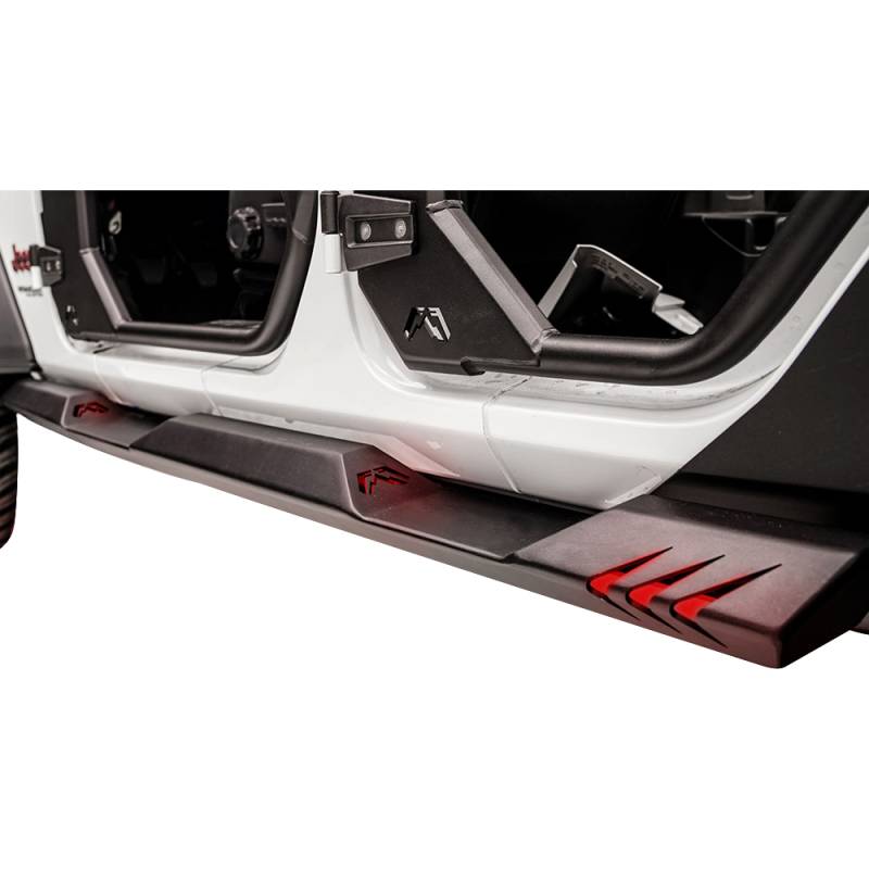 Fab Fours - Fab Fours JL18-G1550-1 Lightweight Rock Sliders for Jeep Wrangler JL 2018-2020