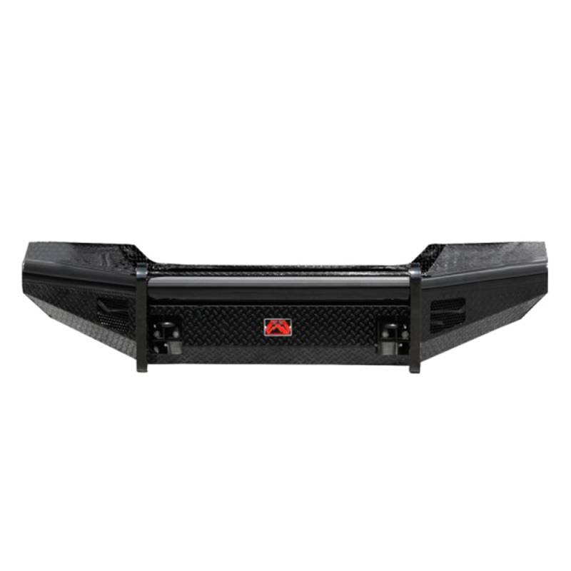 Fab Fours - Fab Fours TT07-K1861-1 Black Steel Front Bumper for Toyota Tundra 2007-2013