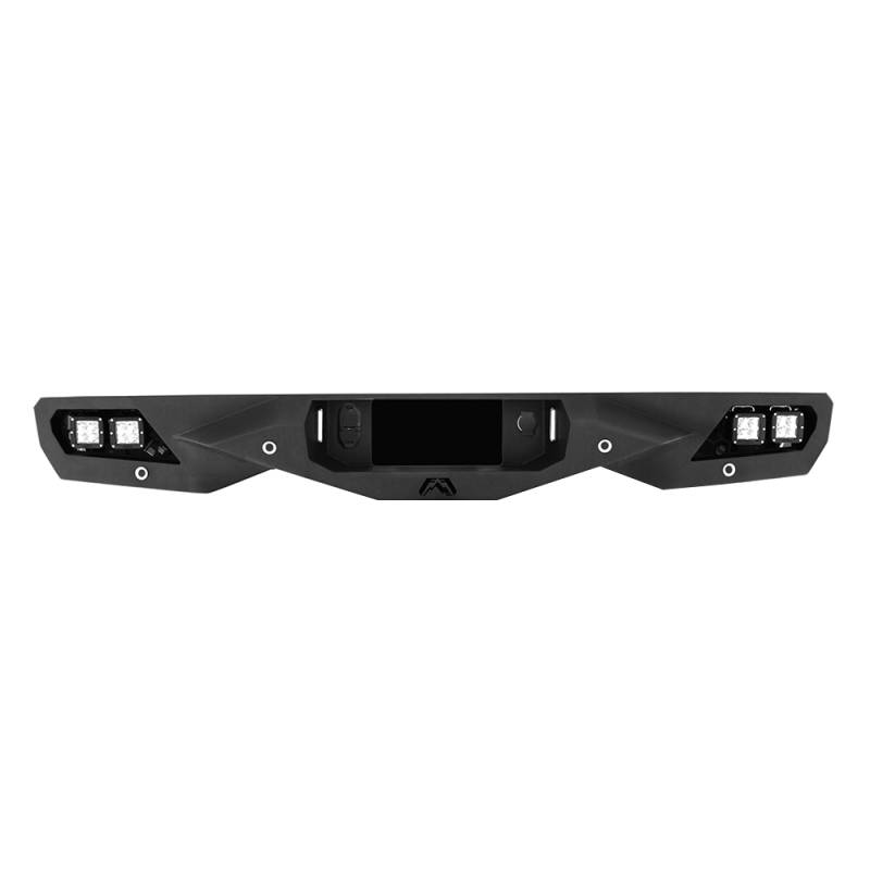 Fab Fours - Fab Fours TT14-E2852-1 Vengeance Rear Bumper with Sensor Holes for Toyota Tundra 2014-2020
