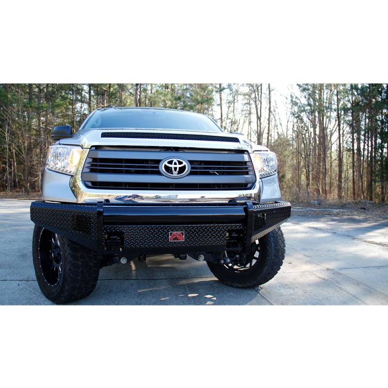 Fab Fours - Fab Fours TT14-K2861-1 Black Steel Front Bumper for Toyota Tundra 2014-2019