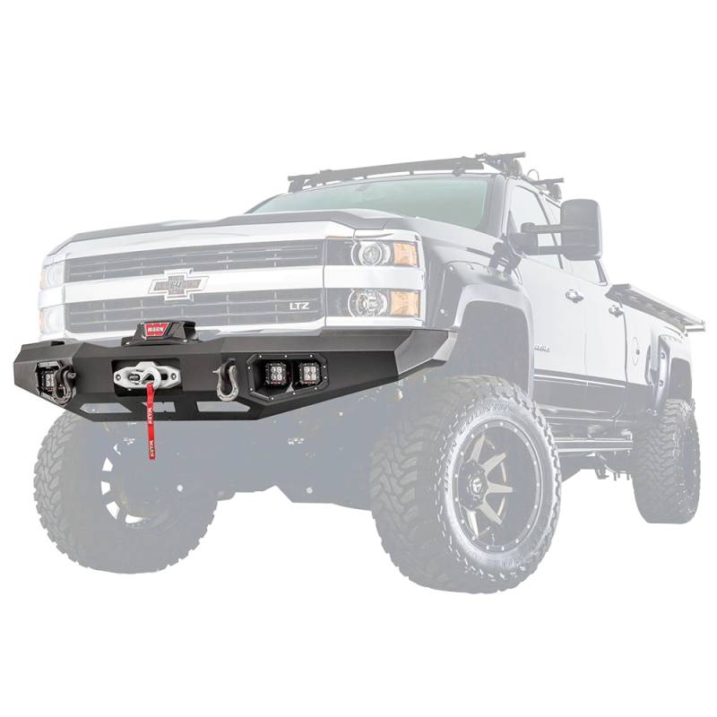 Warn - Warn 100921 Ascent Front Bumper for Chevy Silverado 2500HD/3500HD 2015-2018