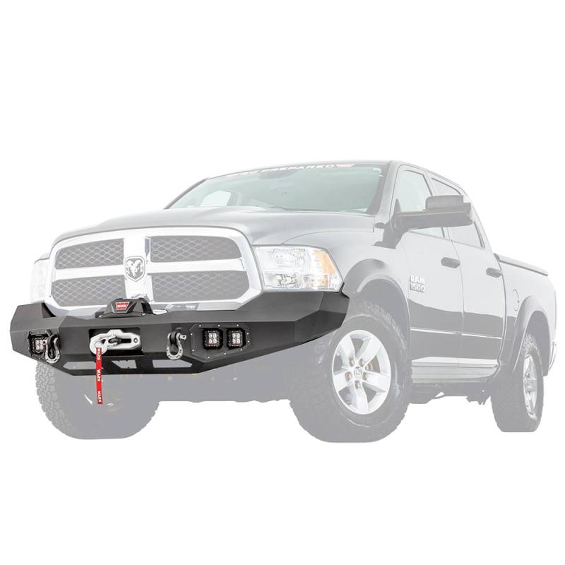 Warn - Warn 100922 Ascent Front Bumper for Dodge Ram 1500 2013-2018