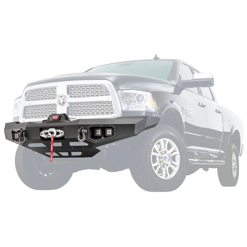 Warn - Warn 100923 Ascent Front Bumper for Dodge Ram 2500/3500 2011-2018