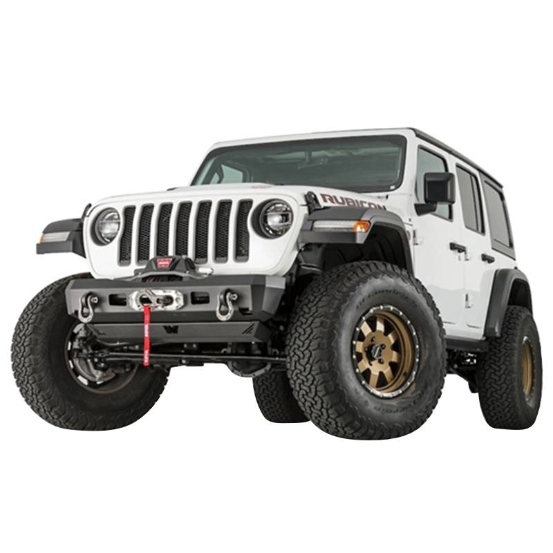 Warn - Warn 101325 Elite Stubby Front Bumper for Jeep Gladiator/Wrangler JL 2018-2020