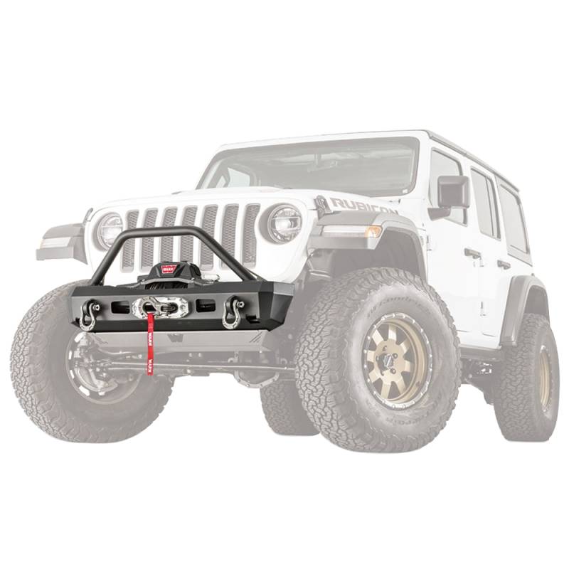 Warn - Warn 101330 Elite Stubby Front Bumper for Jeep Gladiator/Wrangler JL 2018-2020