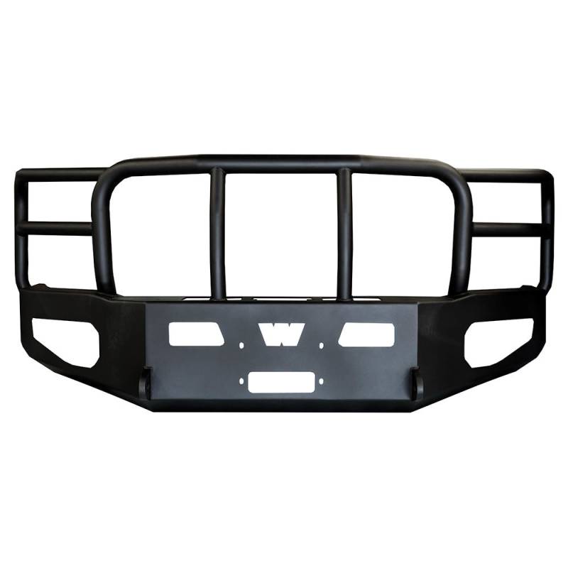 Warn - Warn 93470 Heavy Duty Front Bumper with Grille Guard for Chevy Silverado 2500HD/3500HD 2015-2019