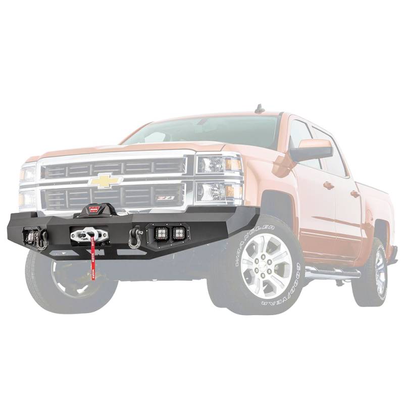 Warn - Warn 95800 Ascent Front Bumper for Chevy Silverado 1500 2014-2015