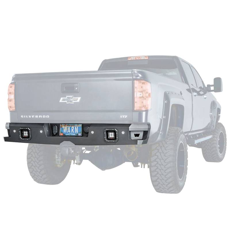 Warn - Warn 96550 Ascent Rear Bumper for Chevy Silverado 1500 2014-2018