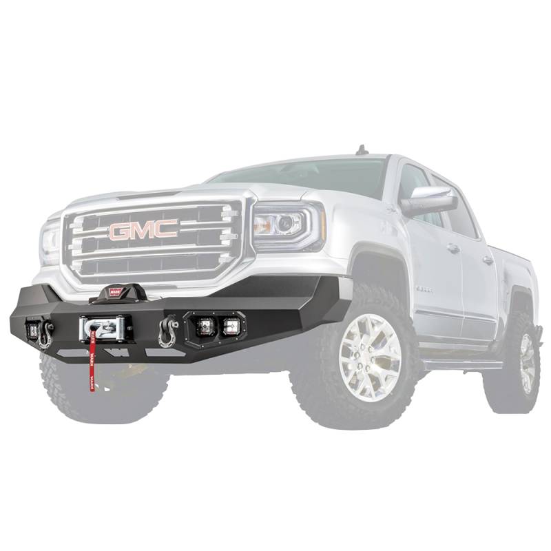 Warn - Warn 99464 Ascent Front Bumper for GMC Sierra 1500 2016-2018