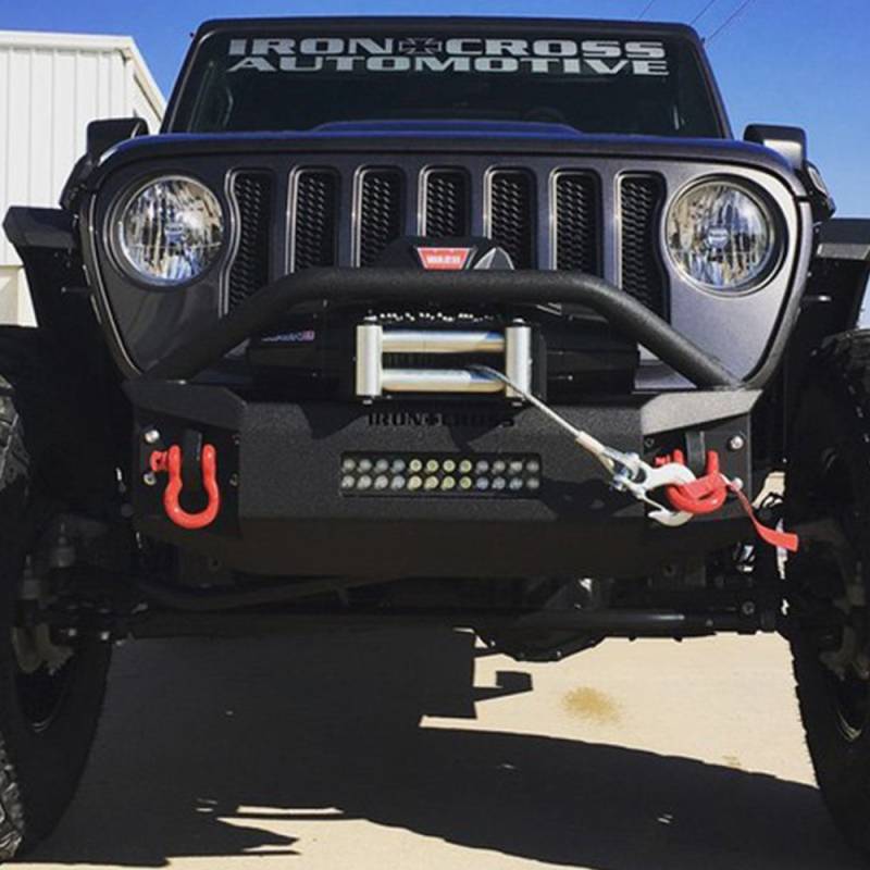 Iron Cross - Iron Cross GP-1302 Full Front Bumper with Bar for Jeep Wrangler JL 2018-2020 and Jeep Gladiator 2020-2021