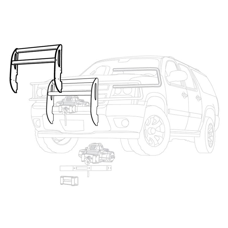 Warn - Warn 68162 Trans4mer Grille Guard