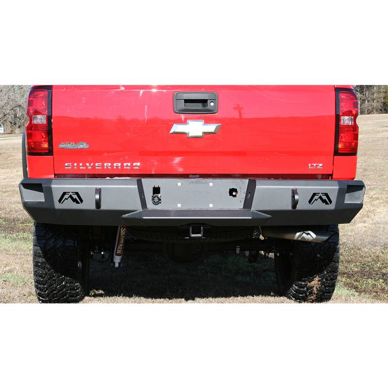 Fab Fours - Fab Fours CS07-W1850-1 Premium Rear Bumper for Chevy Silverado 1500 2007-2013