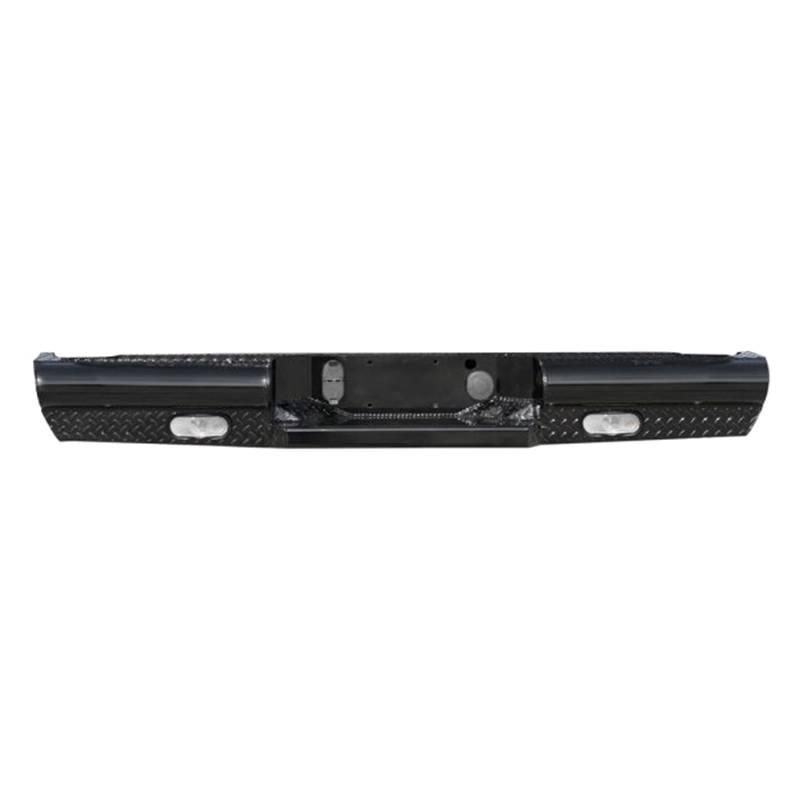 Fab Fours - Fab Fours DR03-T1050-1 Black Steel Rear Bumper for Dodge Ram 2500/3500 2003-2009