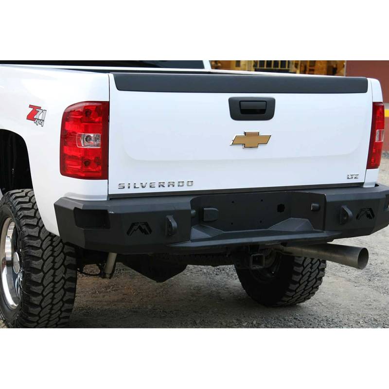 Fab Fours - Fab Fours CH11-W2151-1 Premium Rear Bumper for Chevy Silverado 2500/3500 2011-2014