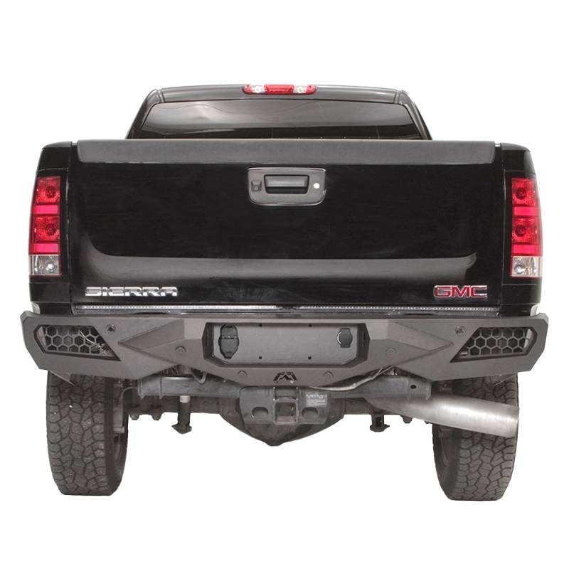 Fab Fours - Fab Fours CH11-E2151-1 Vengeance Rear Bumper for GMC Sierra 2500/3500 2011-2014